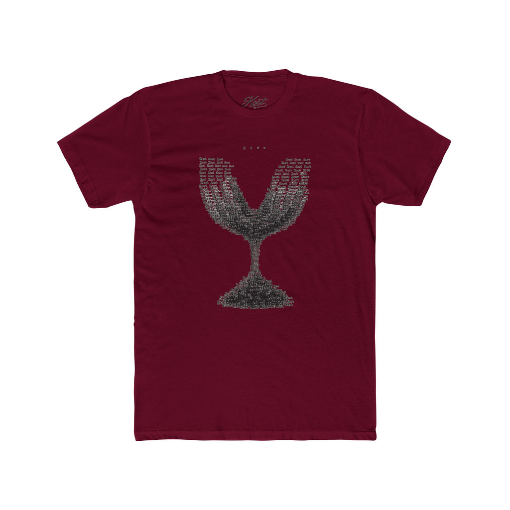 Vintage Wine Glass Graphic T-Shirt
