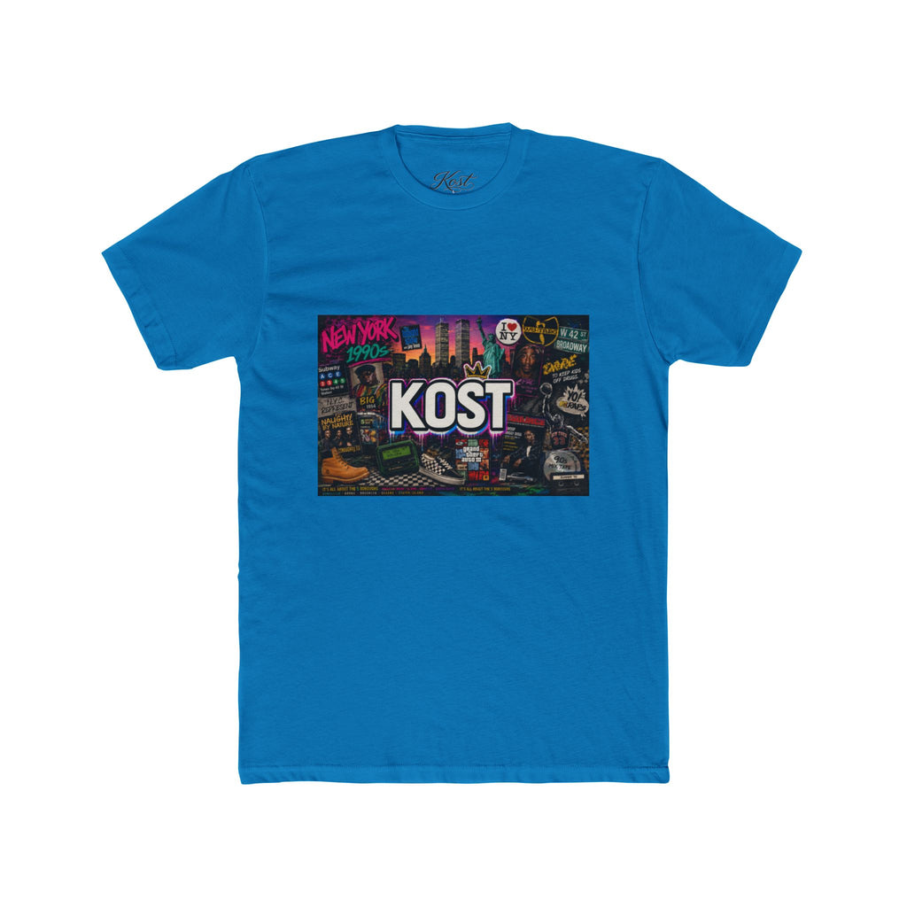 KOST Retro Cityscape Tee — New York Neon Graphic Crew Shirt