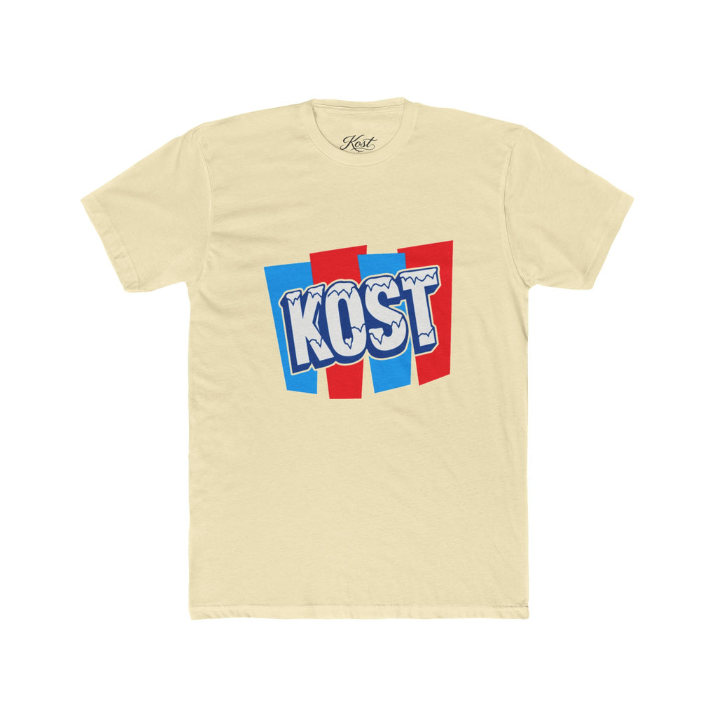 Kost Retro Logo T-Shirt — Red & Blue Graphic Crew Tee