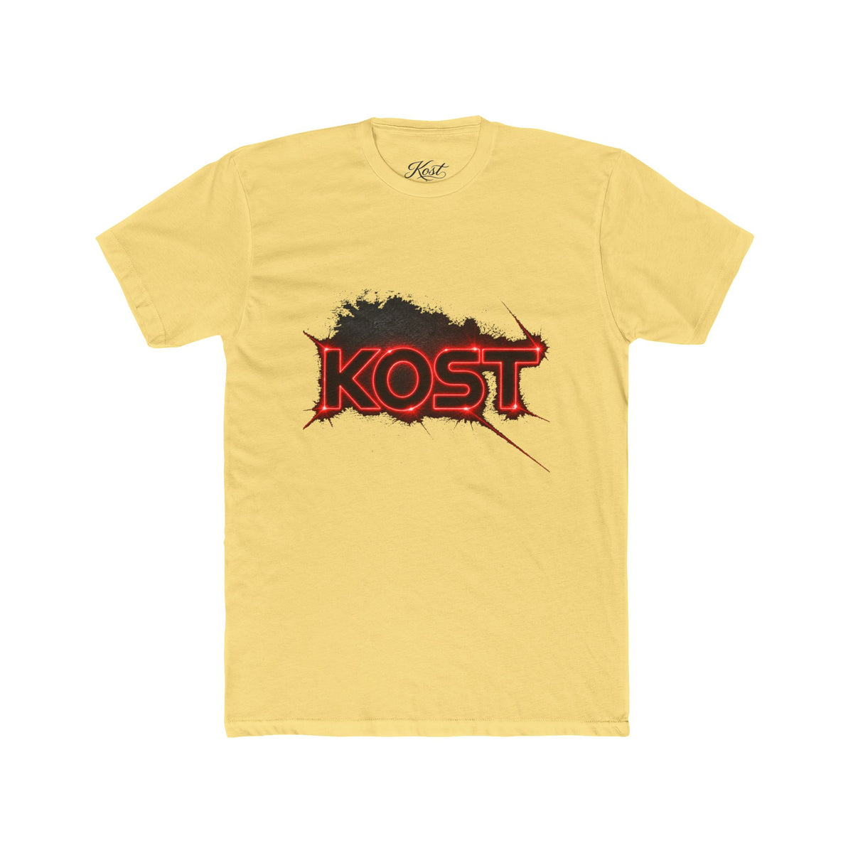 KOST Graphic T-Shirt – Distressed Red Logo Streetwear Tee