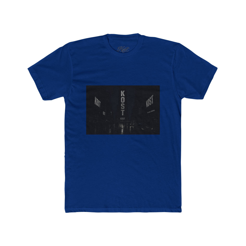 KOST Neon Sign Photo Tee — Vintage Urban Night Streetwear T-Shirt