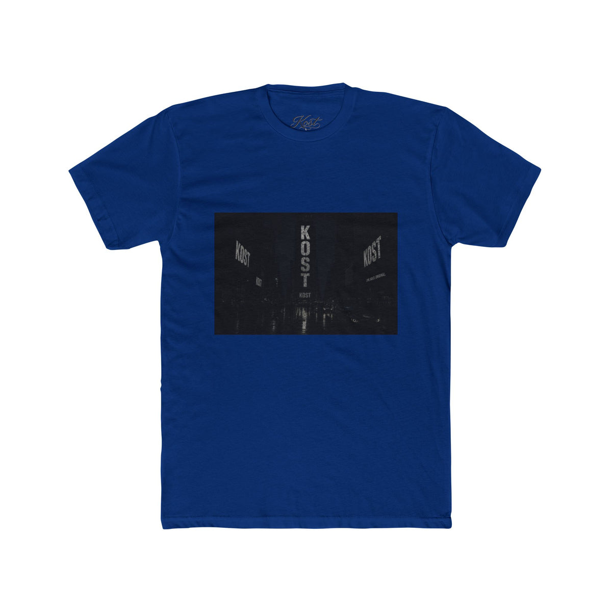 KOST Neon Sign Photo Tee — Vintage Urban Night Streetwear T-Shirt