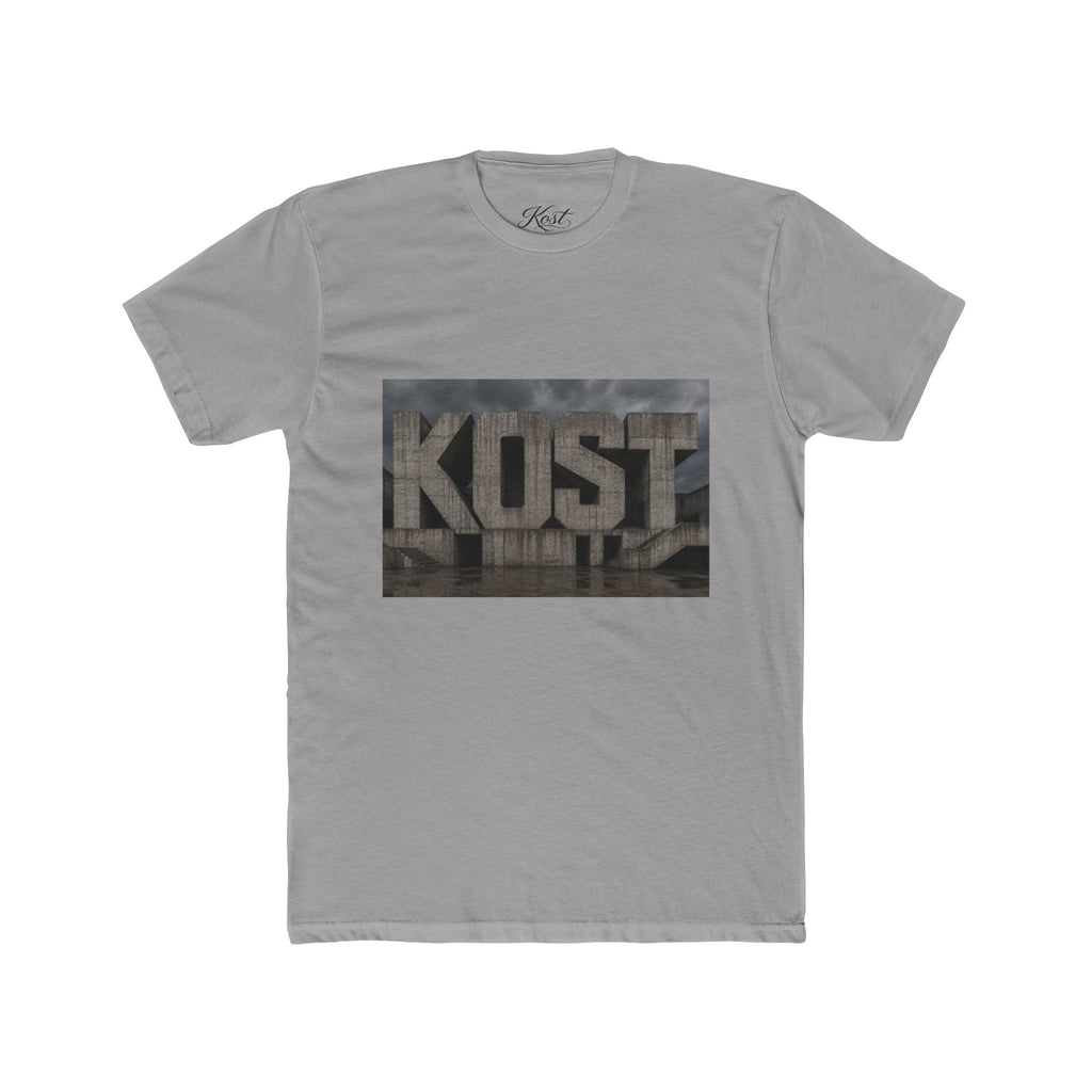 KOST Concrete Wall Graphic Tee — Urban Industrial Streetwear T-Shirt