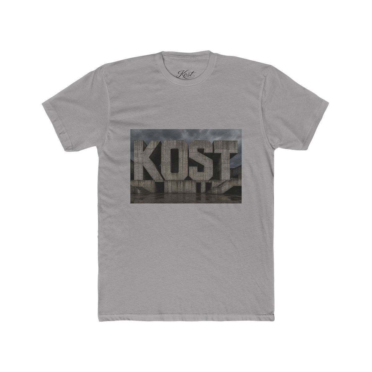 KOST Concrete Wall Graphic Tee — Urban Industrial Streetwear T-Shirt