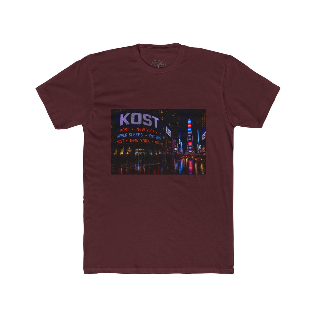 KOST Neon City Crew Tee — Retro Nightscape Graphic T‑Shirt