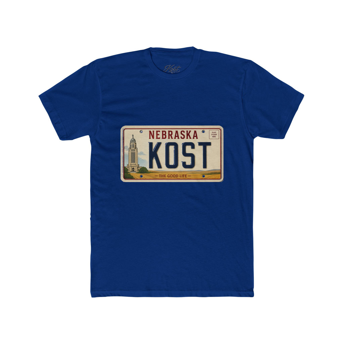 Nebraska KOST License Plate Tee — State Pride Graphic T-Shirt