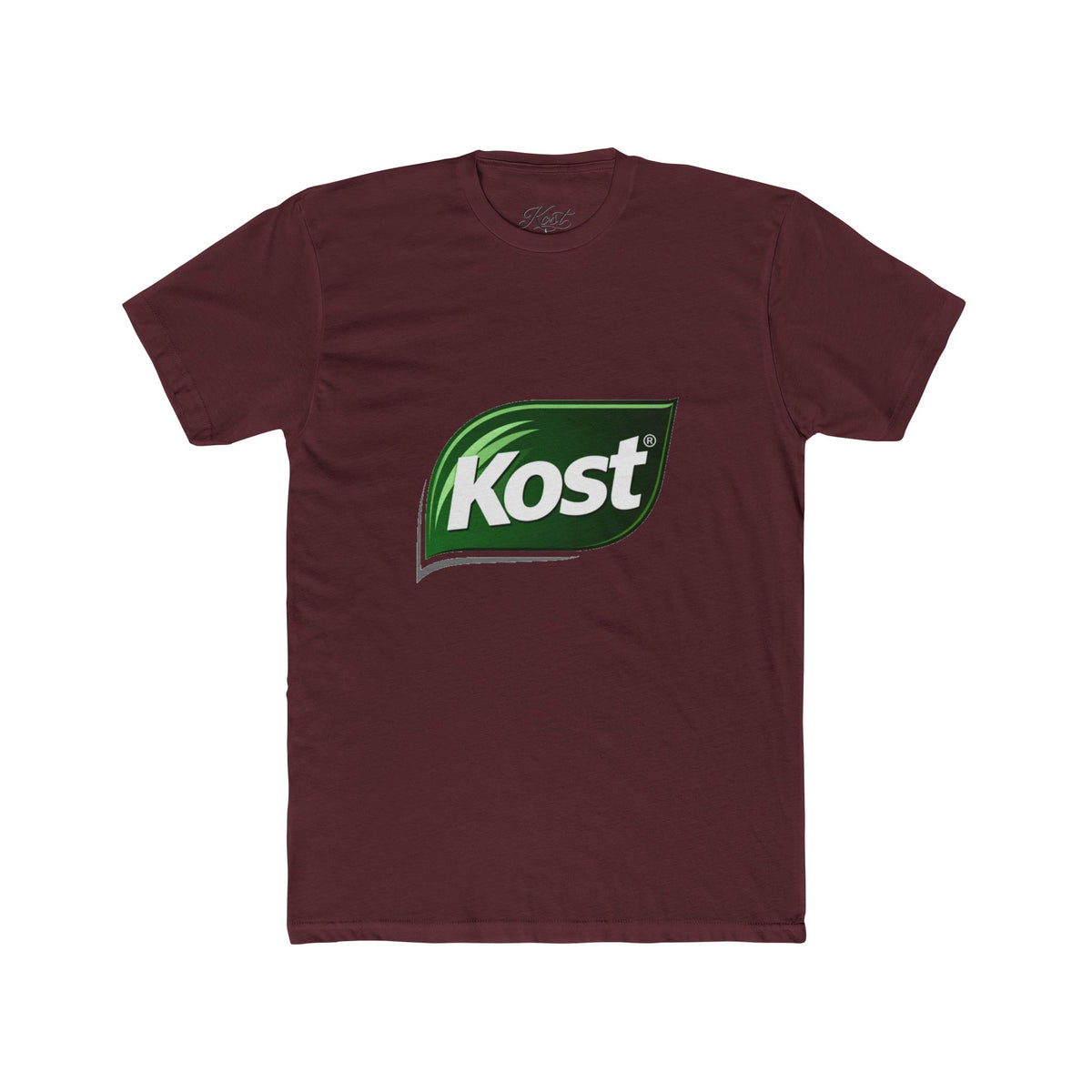 Kost Leaf Logo T-Shirt — Casual Green Logo Tee