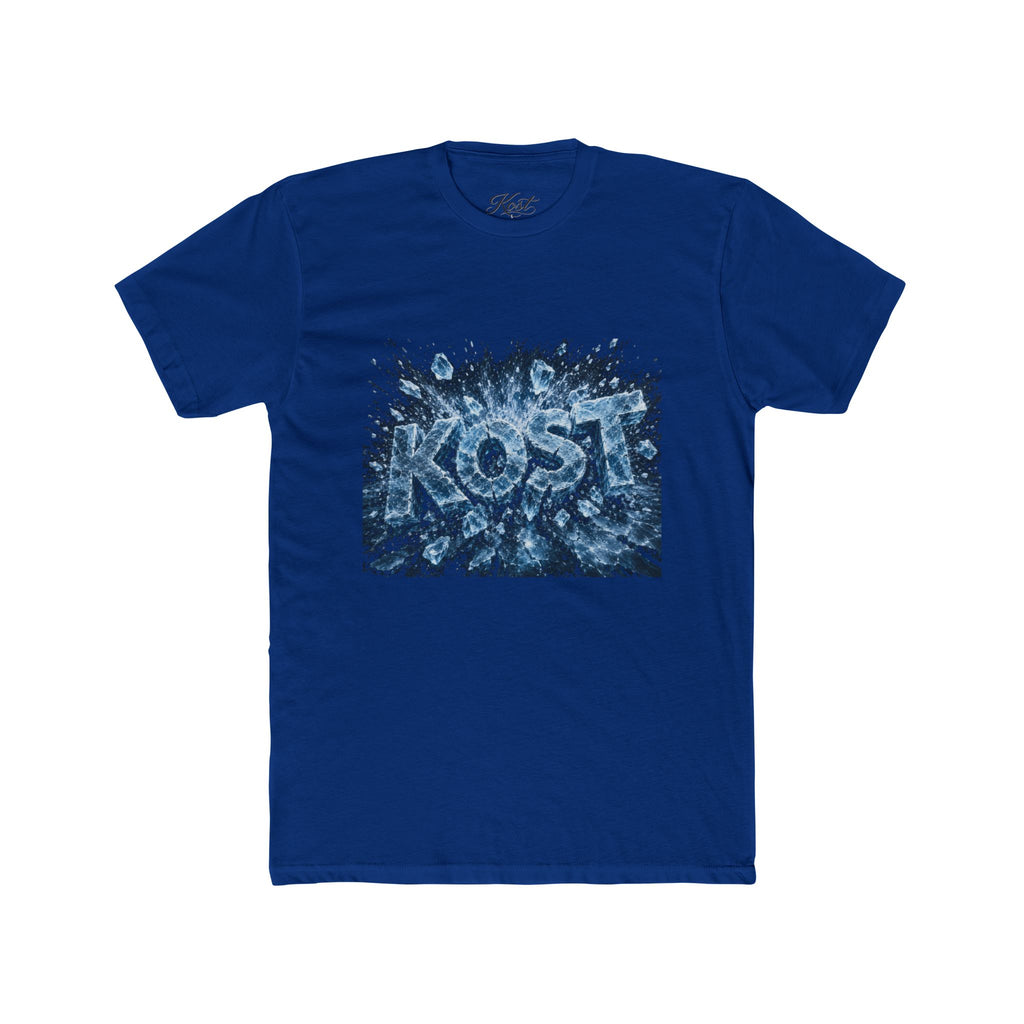 KOST Abstract Blue Graphic Cotton Crew Tee