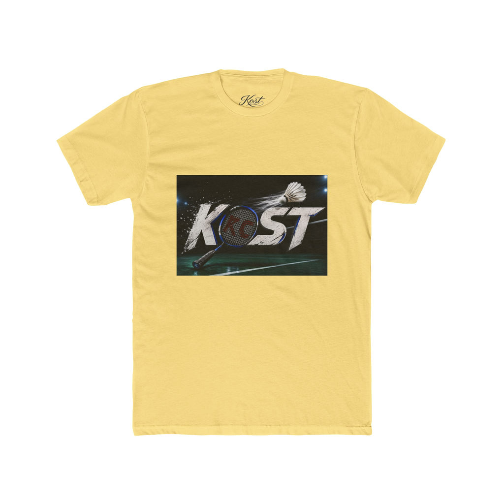 Kost Badminton Graphic Tee — Retro Shuttlecock Sports T‑Shirt