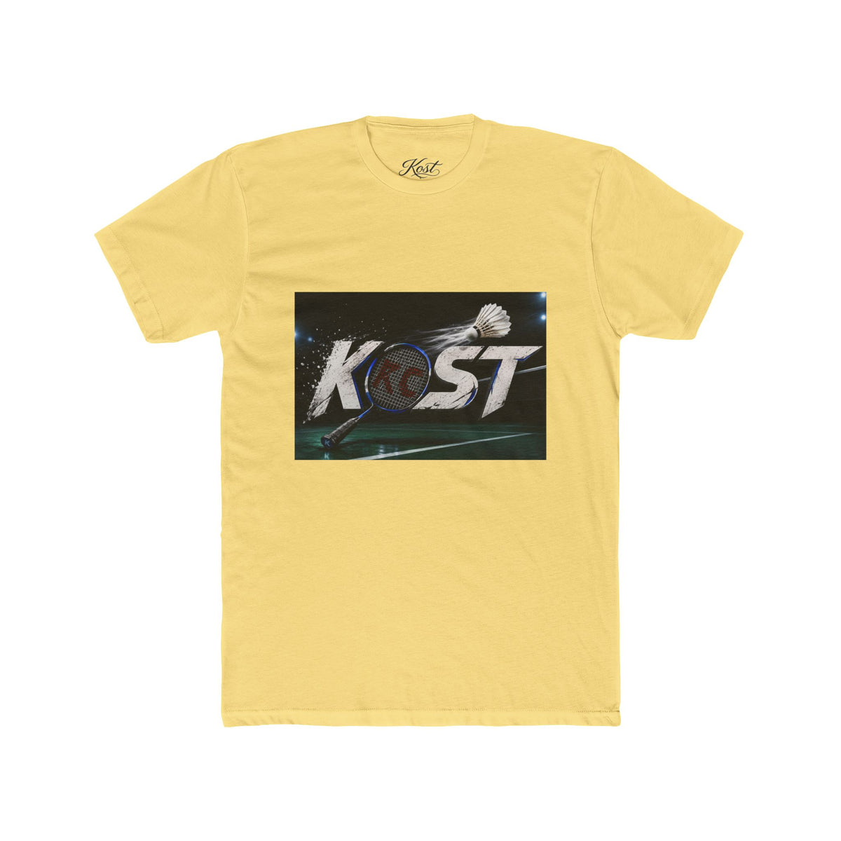 Kost Badminton Graphic Tee — Retro Shuttlecock Sports T‑Shirt