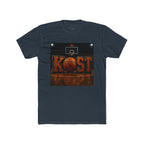 Basketball Court Graphic Tee — 'KOST' Logo with Basketball