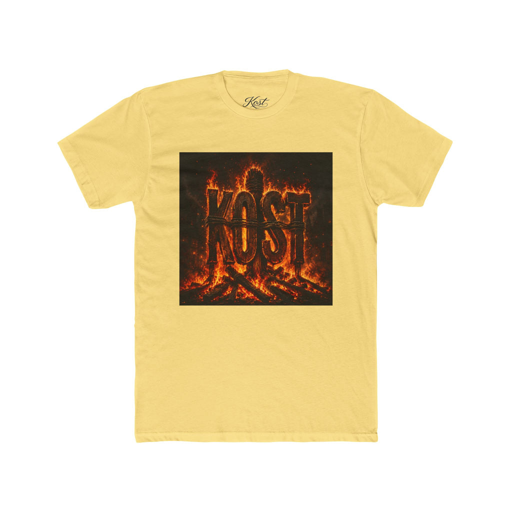 Crew Tee — 'KOST' Flaming Logo Graphic T-Shirt