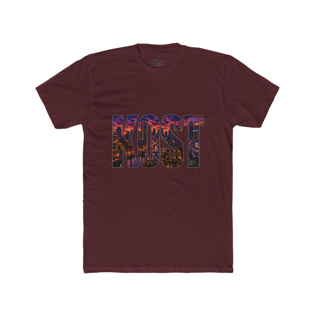 KOST Cityscape Graphic Tee — Bold Lettering Urban Skyline T-Shirt