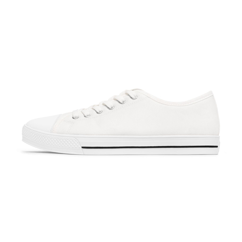 Women's Low Top Sneakers with Custom Script Logo