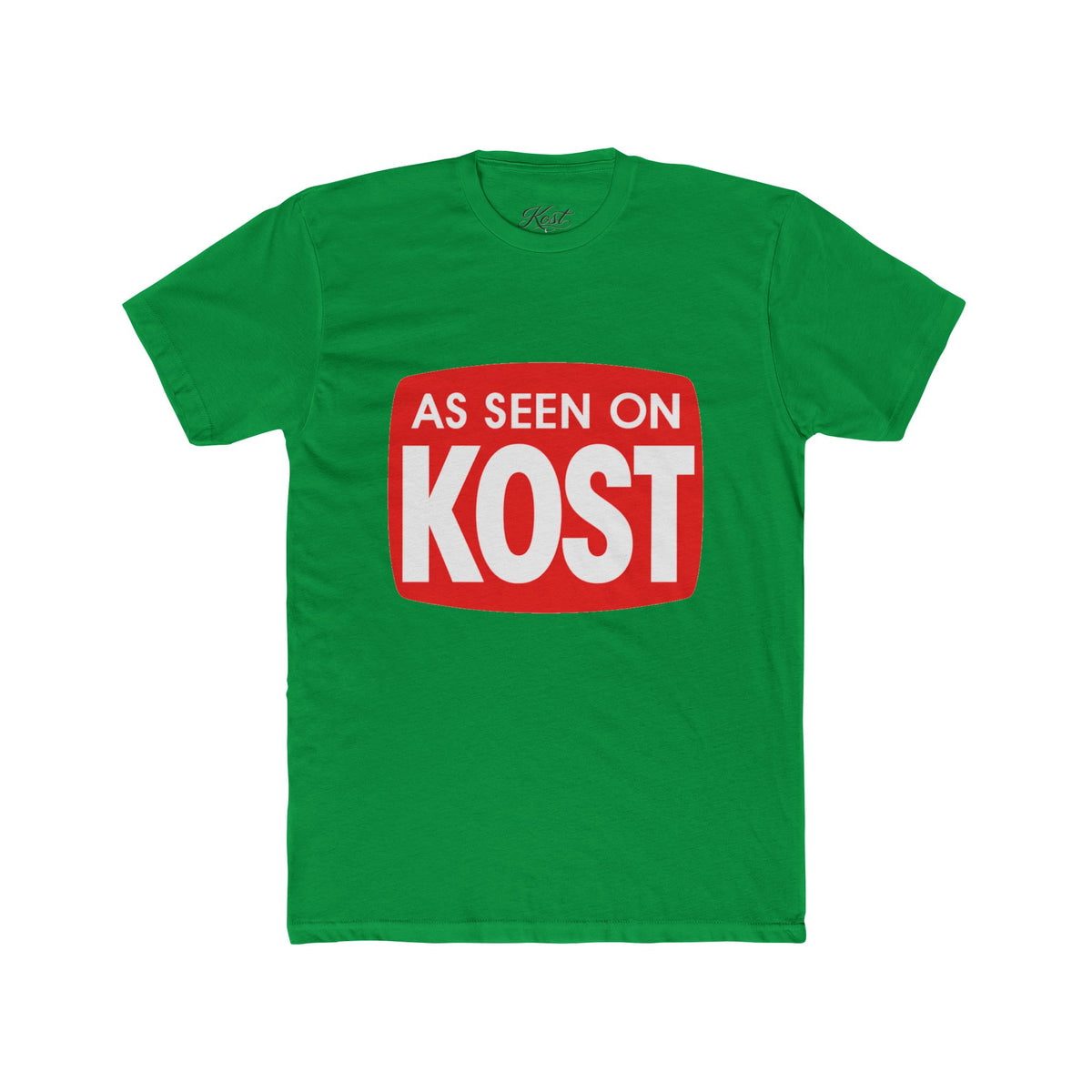 As Seen On KOST Tee — Retro Red Logo Graphic T‑Shirt