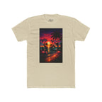 Retro Sunset Beach T-Shirt — 'Coast' Neon Palm Graphic Tee
