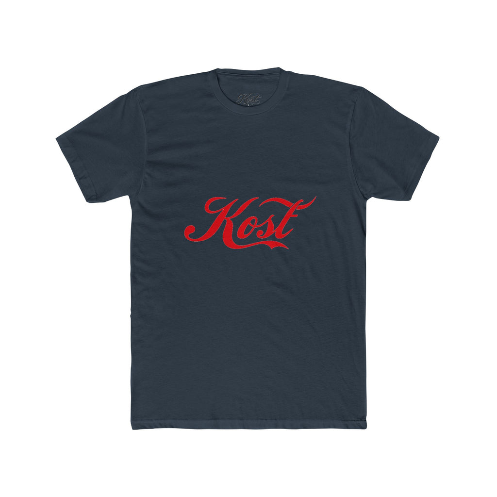 Kost Script Tee — Vintage Red Logo Cotton T-Shirt