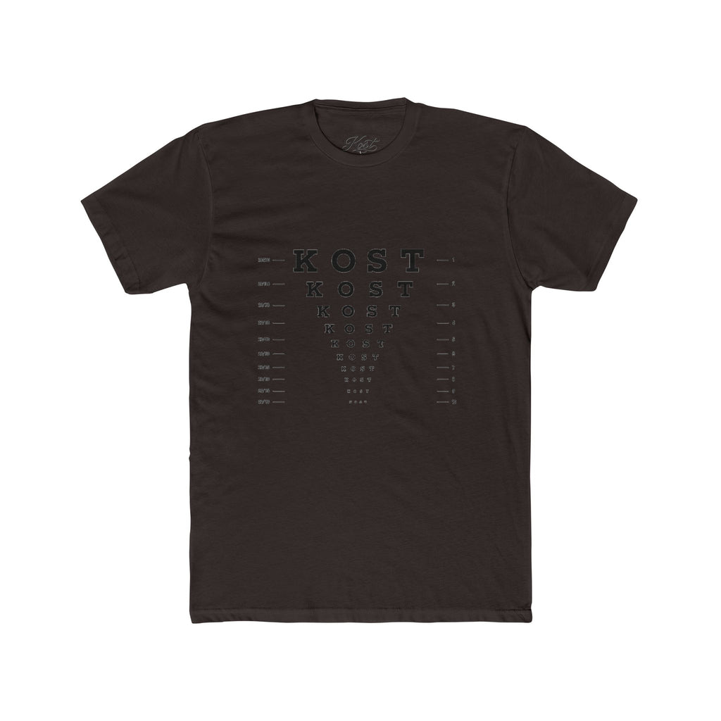 Eye Chart 'KOST' Graphic Tee — Vintage Optometrist Style Crewneck