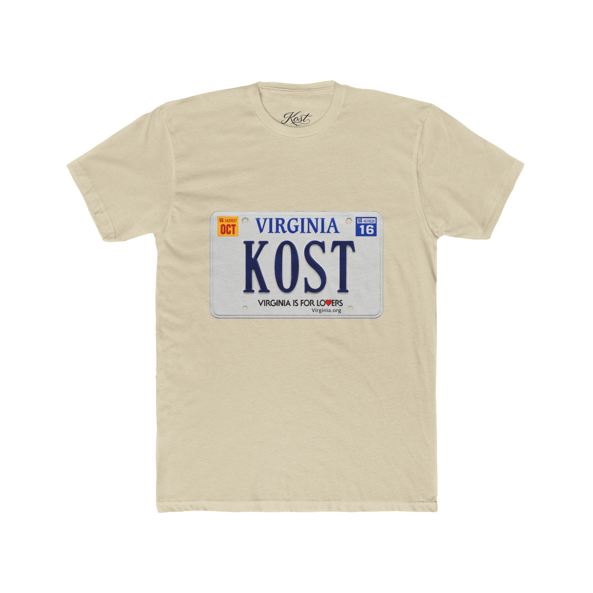Virginia License Plate 'KOST' T-Shirt