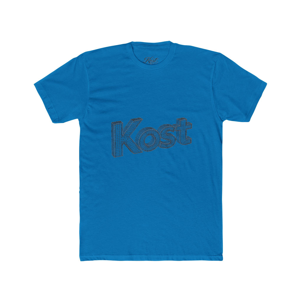 Kost 3D Script Tee — Vintage Wireframe Logo T-Shirt