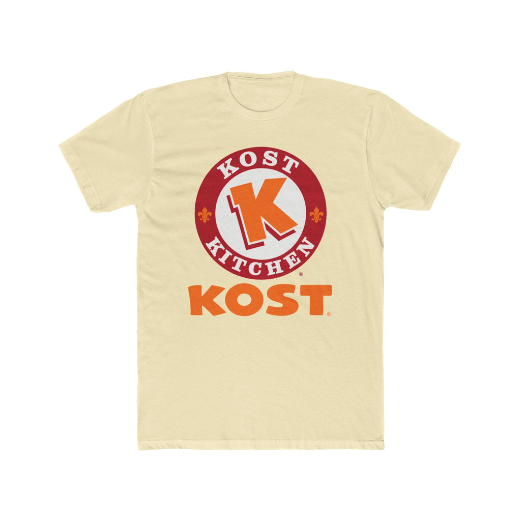 T-Shirt — Kost Kitchen Logo Tee (KOST) | Retro Orange & Red Restaurant Shirt