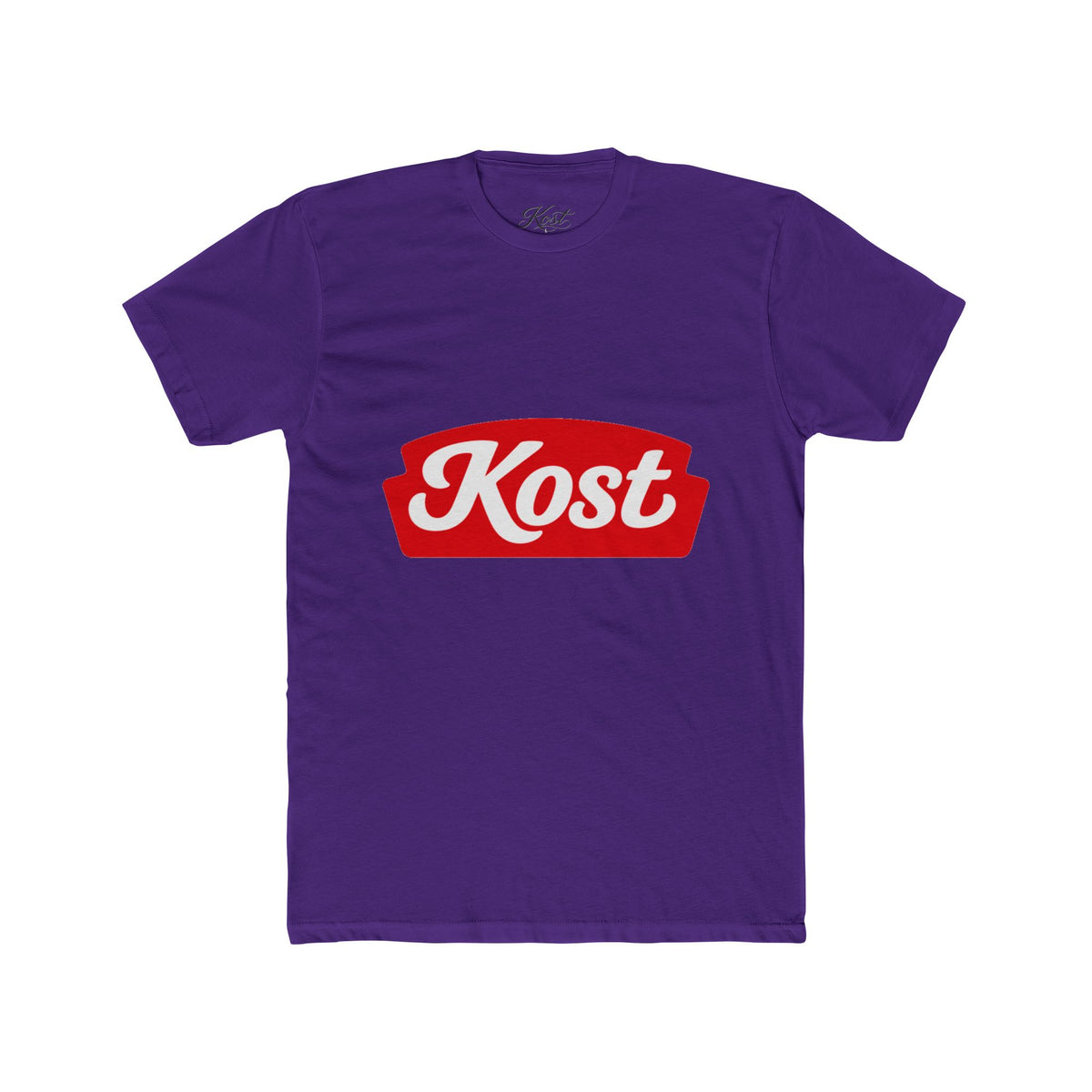 Kost Logo Tee — Retro Red Script Graphic T-Shirt