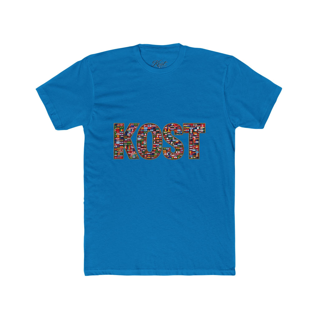 KOST Mosaic Lettered Tee — Colorful Graphic Crewneck T‑Shirt