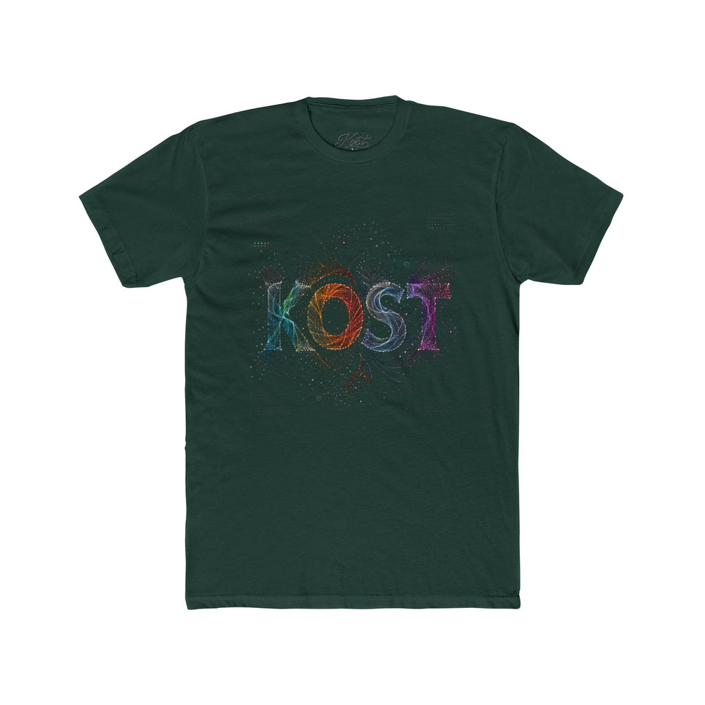 KOST Graphic Tee — Colorful Abstract Lettering Cotton T‑Shirt