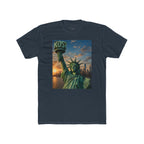 Statue of Liberty Sunset T‑Shirt — NYC Skyline Graphic Tee