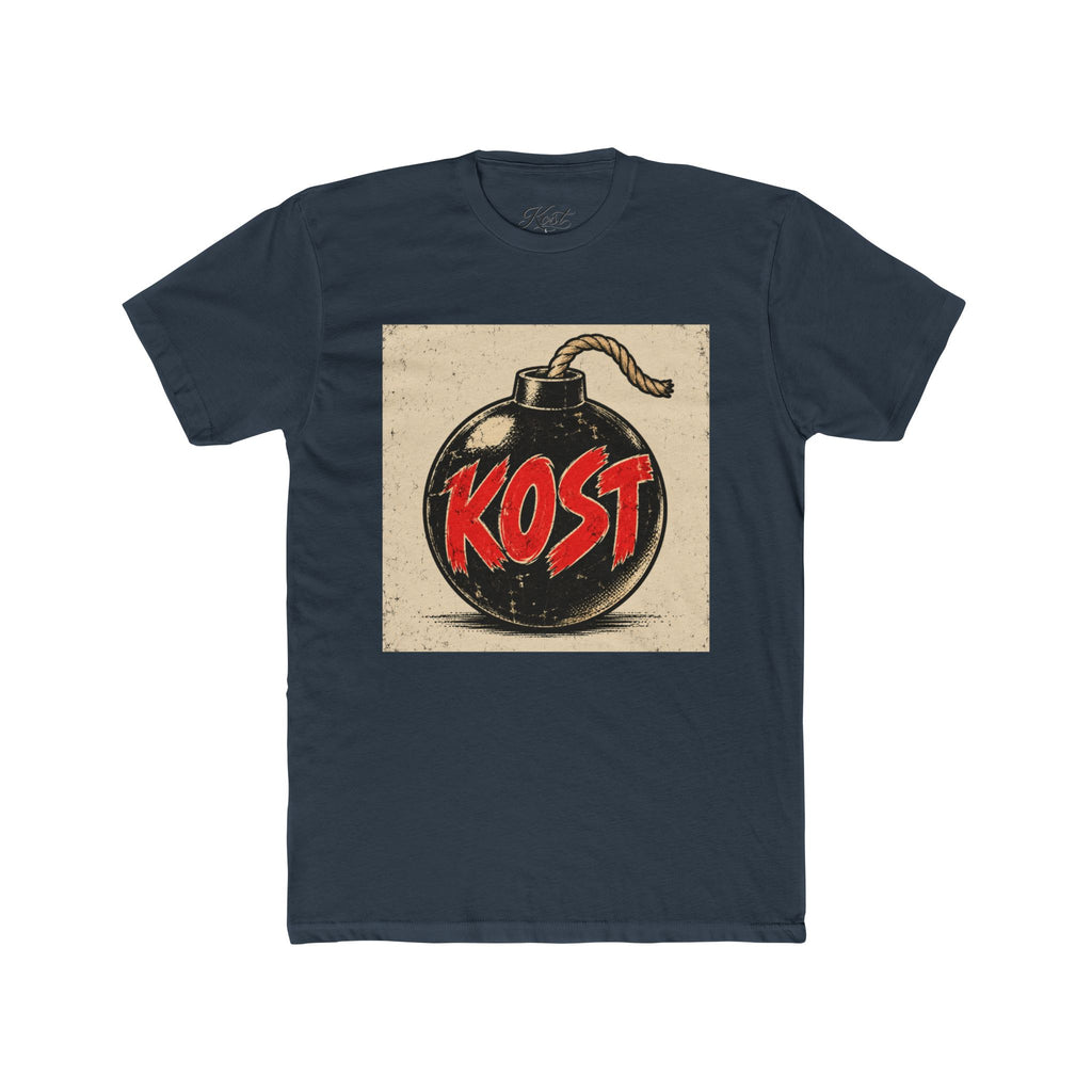 Bomb Graphic T‑Shirt — "KOST" Retro Punk Logo Tee