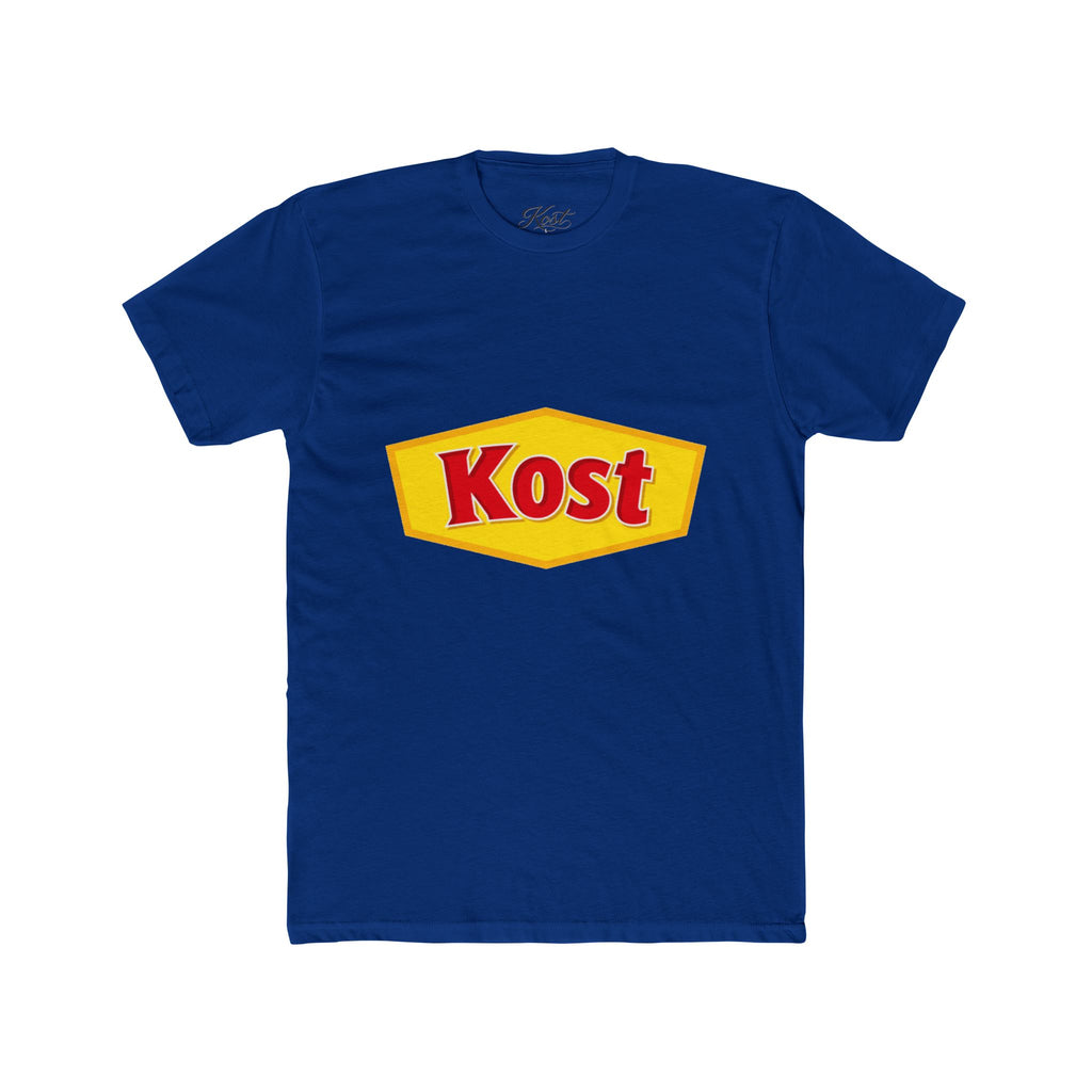 Kost Logo Tee — Retro Yellow & Red Graphic T-Shirt