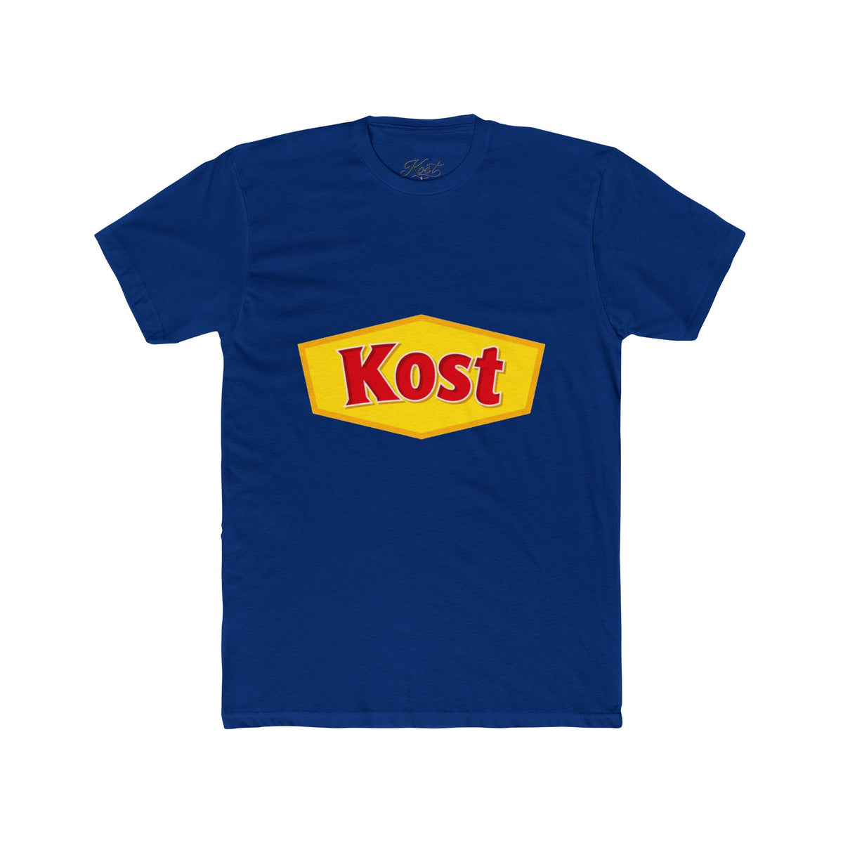 Kost Logo Tee — Retro Yellow & Red Graphic T-Shirt