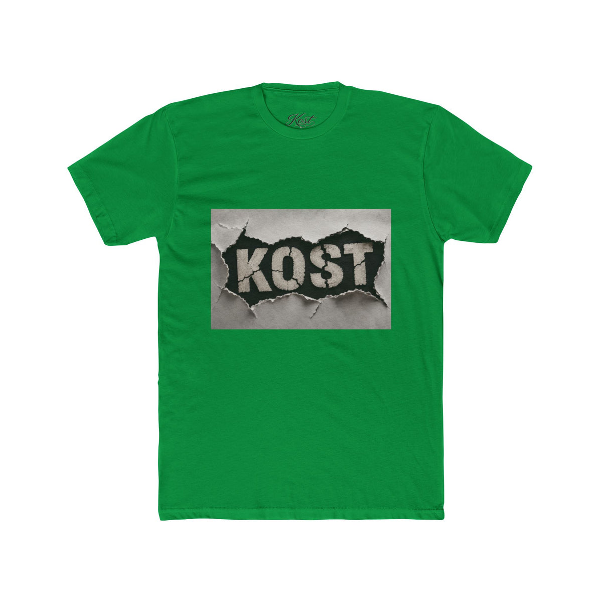 KOST Graphic T-Shirt – Distressed Black and White Streetwear Tee
