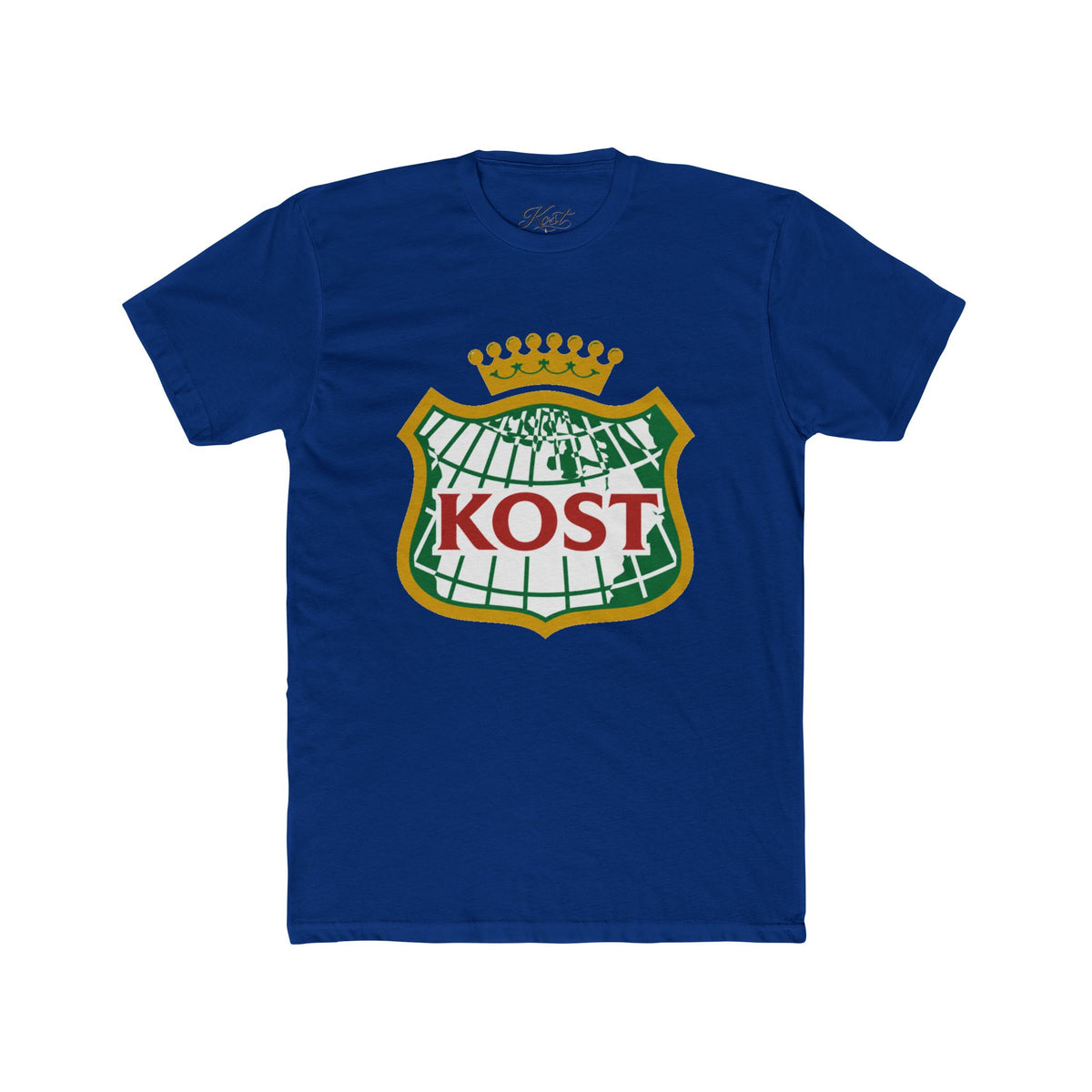 KOST Crest T‑Shirt — Vintage Crowned Globe Logo Tee