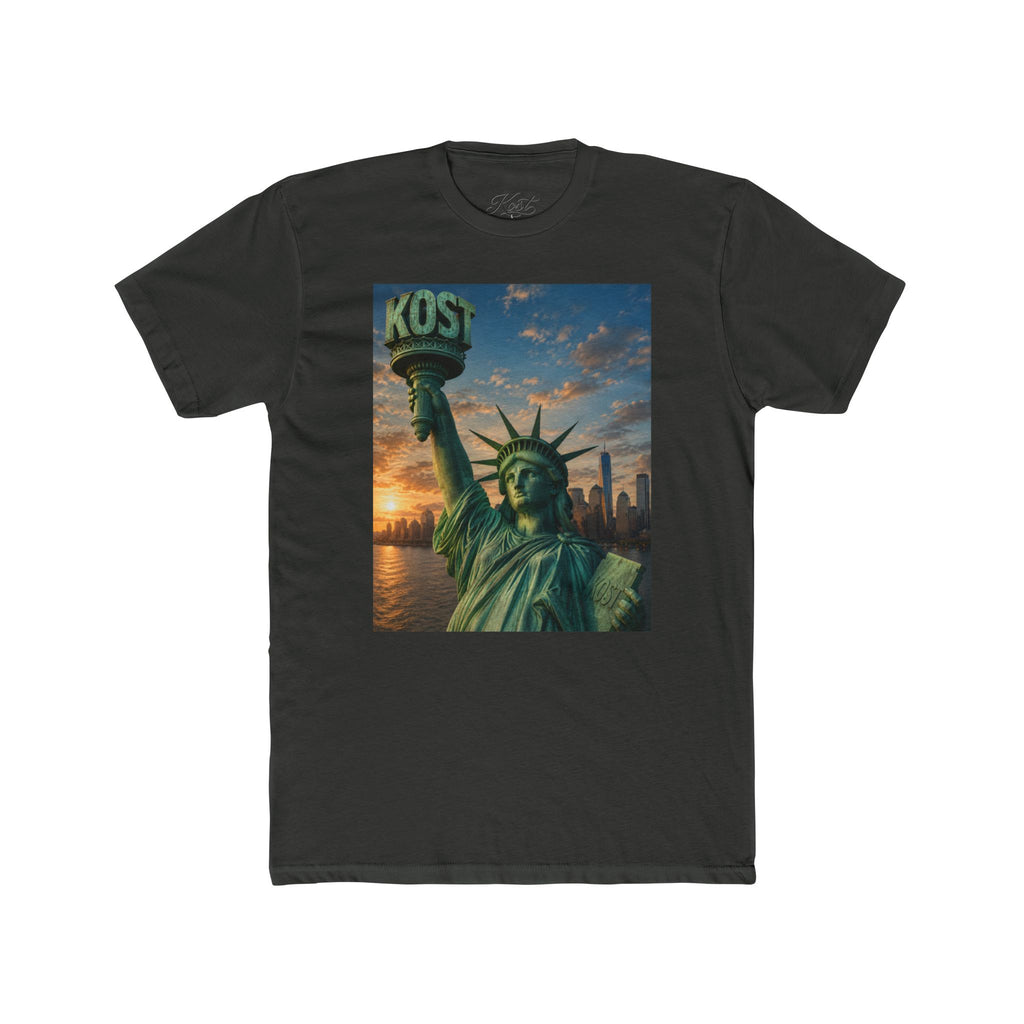Statue of Liberty Sunset T‑Shirt — NYC Skyline Graphic Tee