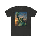 Statue of Liberty Sunset T‑Shirt — NYC Skyline Graphic Tee
