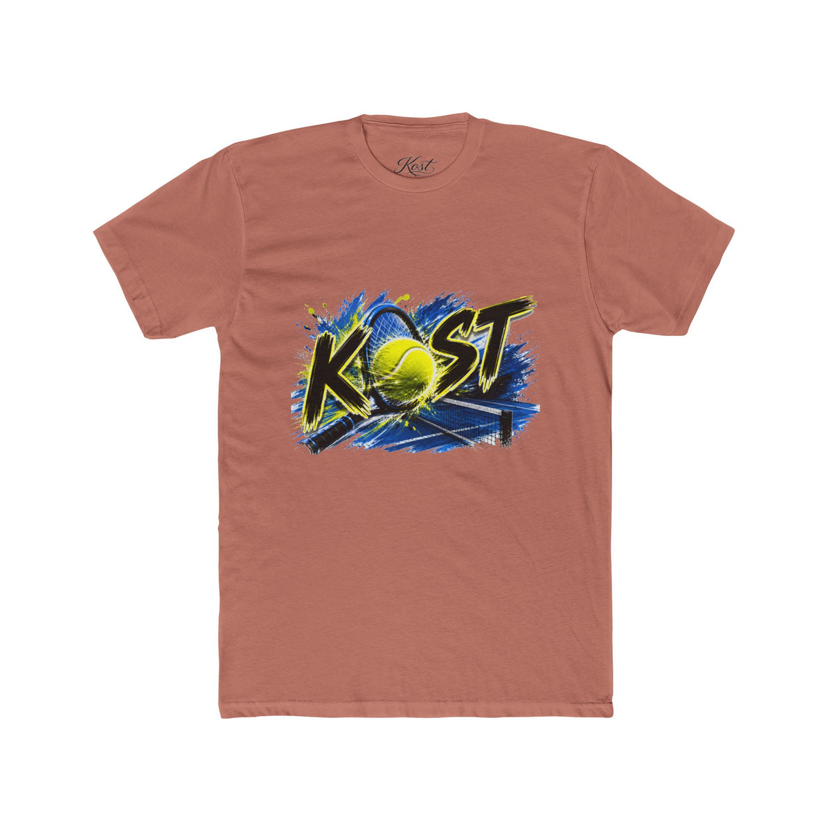 Tennis Graphic Tee — "KOST" Bold Tennis Ball Design