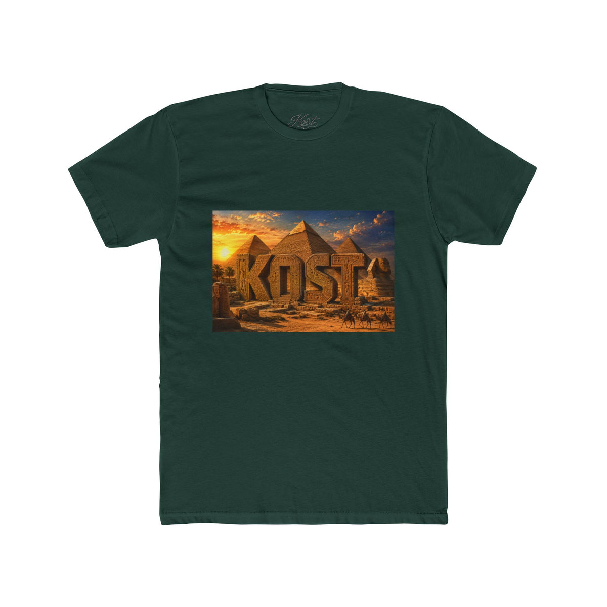 Pyramids Sunset Tee — 'KOST' Desert Graphic T-Shirt