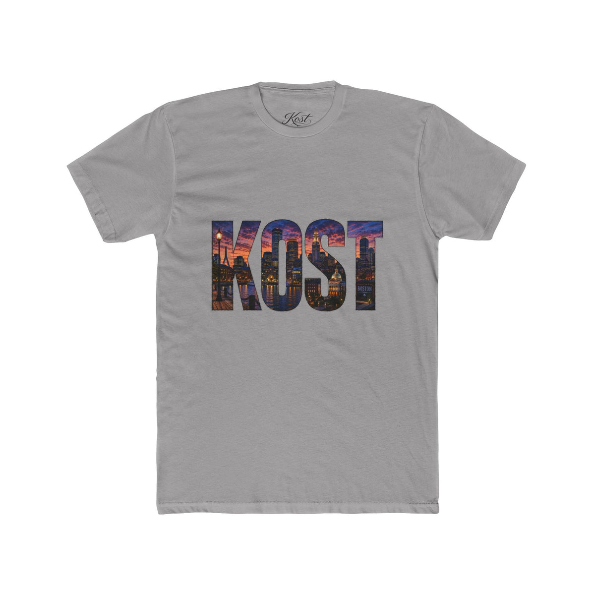 KOST Cityscape T-Shirt — Urban Skyline Lettering Tee