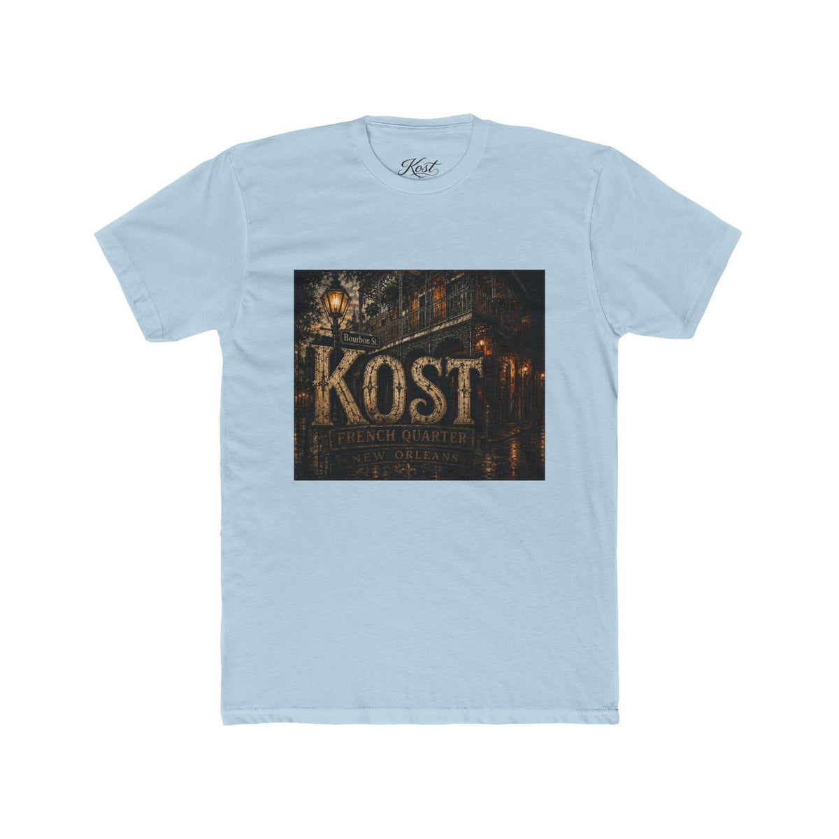 KOST Vintage Street Sign Tee — Rustic Urban Logo T-Shirt