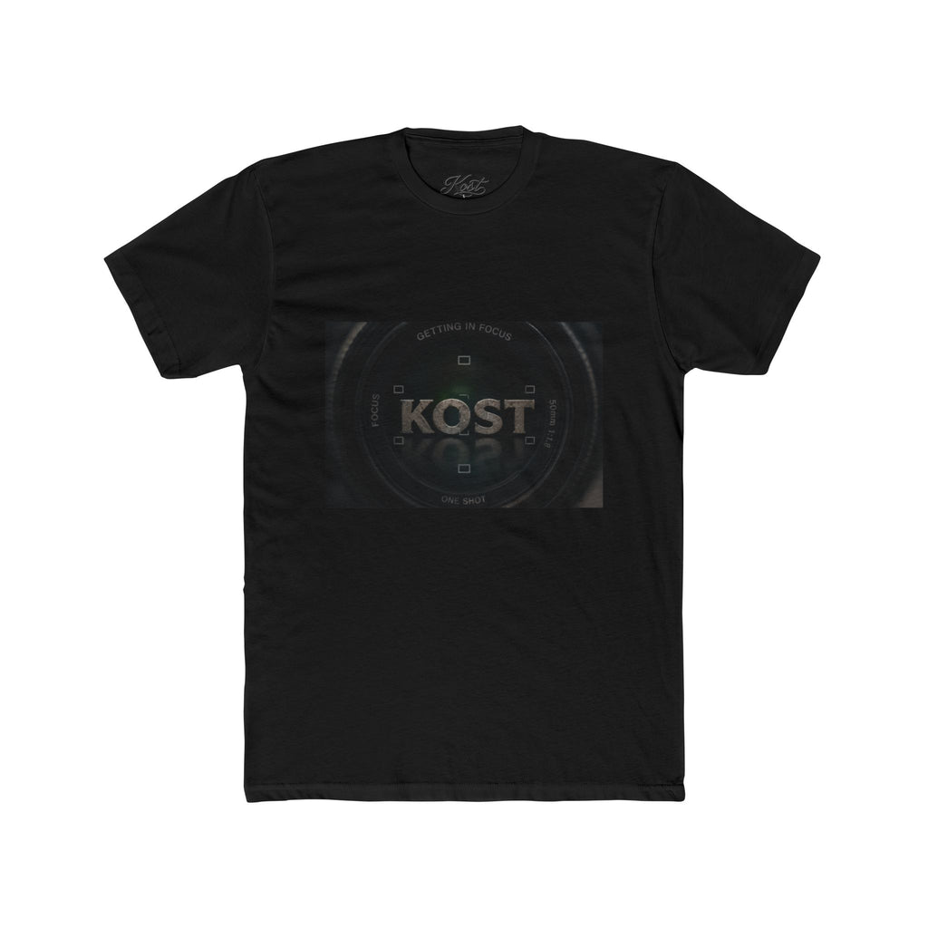 KOST Logo Tee — Minimalist Black Graphic Cotton T‑Shirt