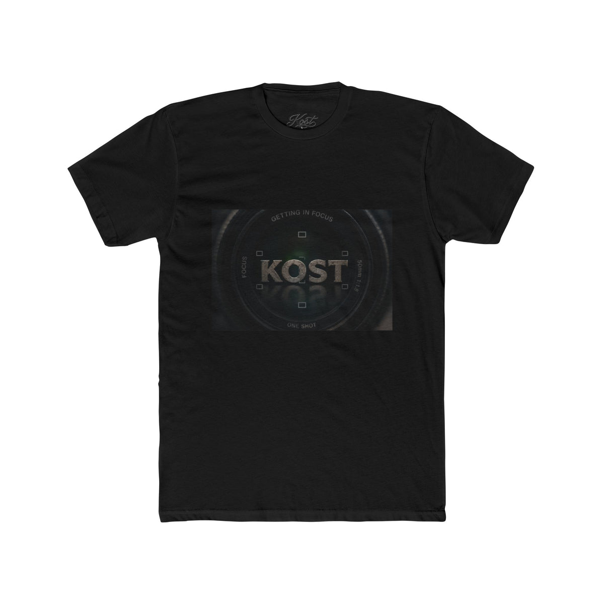 KOST Logo Tee — Minimalist Black Graphic Cotton T‑Shirt