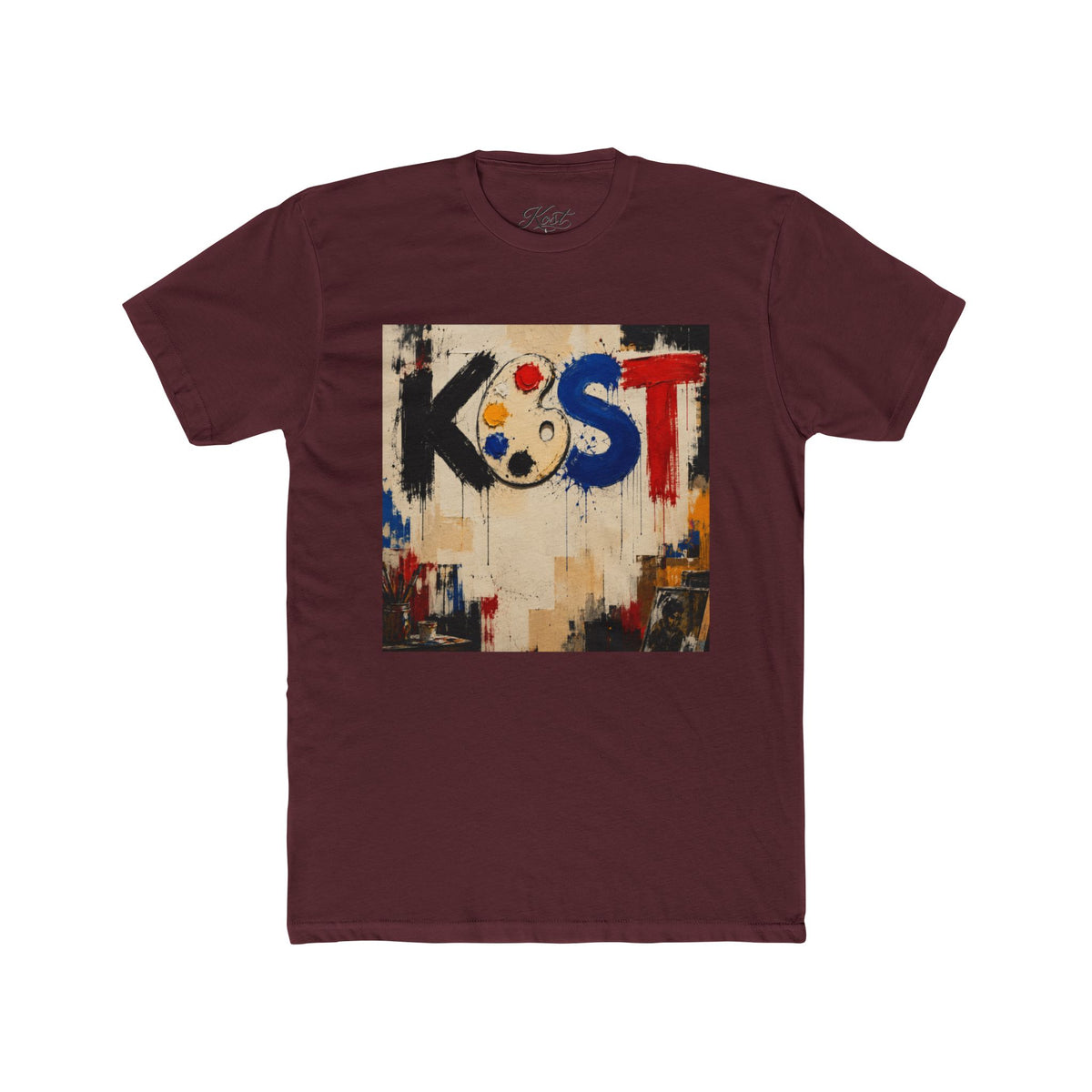 Artist Palette Tee — KOST Abstract Paint Graphic T-Shirt