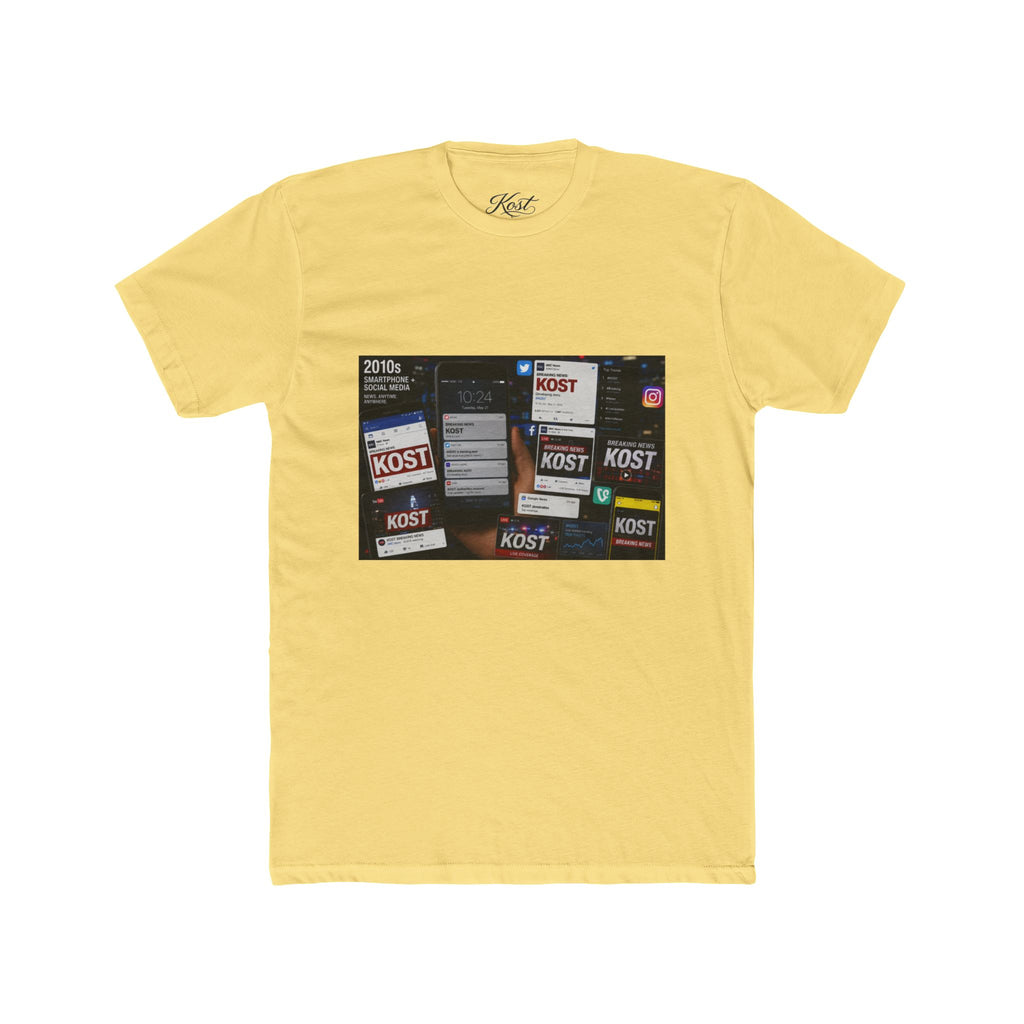 KOST Sticker Collage Tee — Vintage Radio Station Graphic T-Shirt