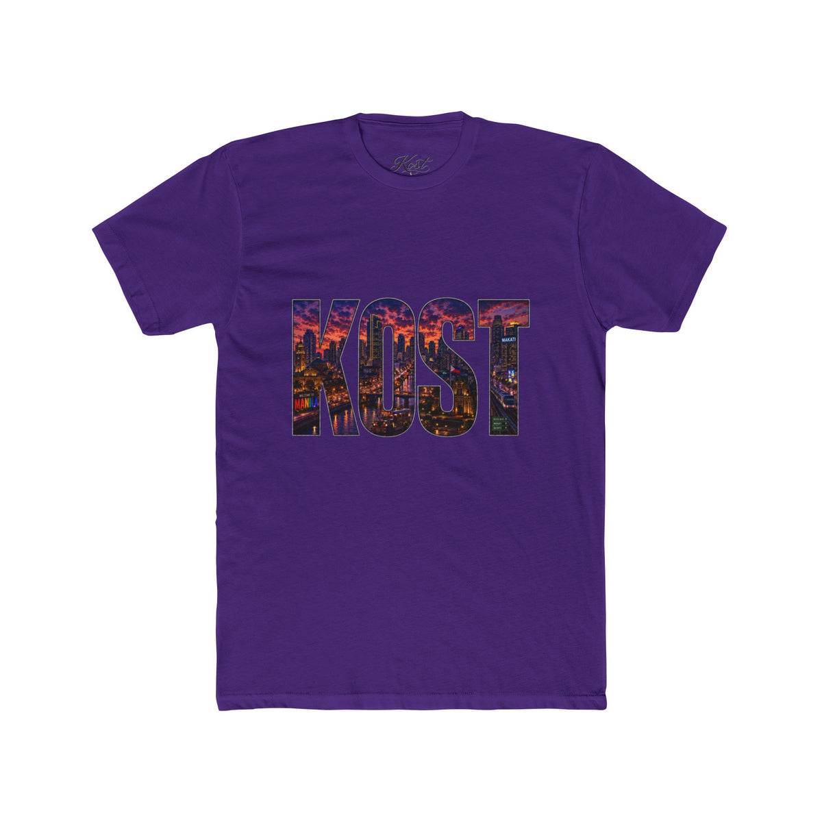 KOST Cityscape Graphic Tee — Bold Lettering Urban Skyline T-Shirt