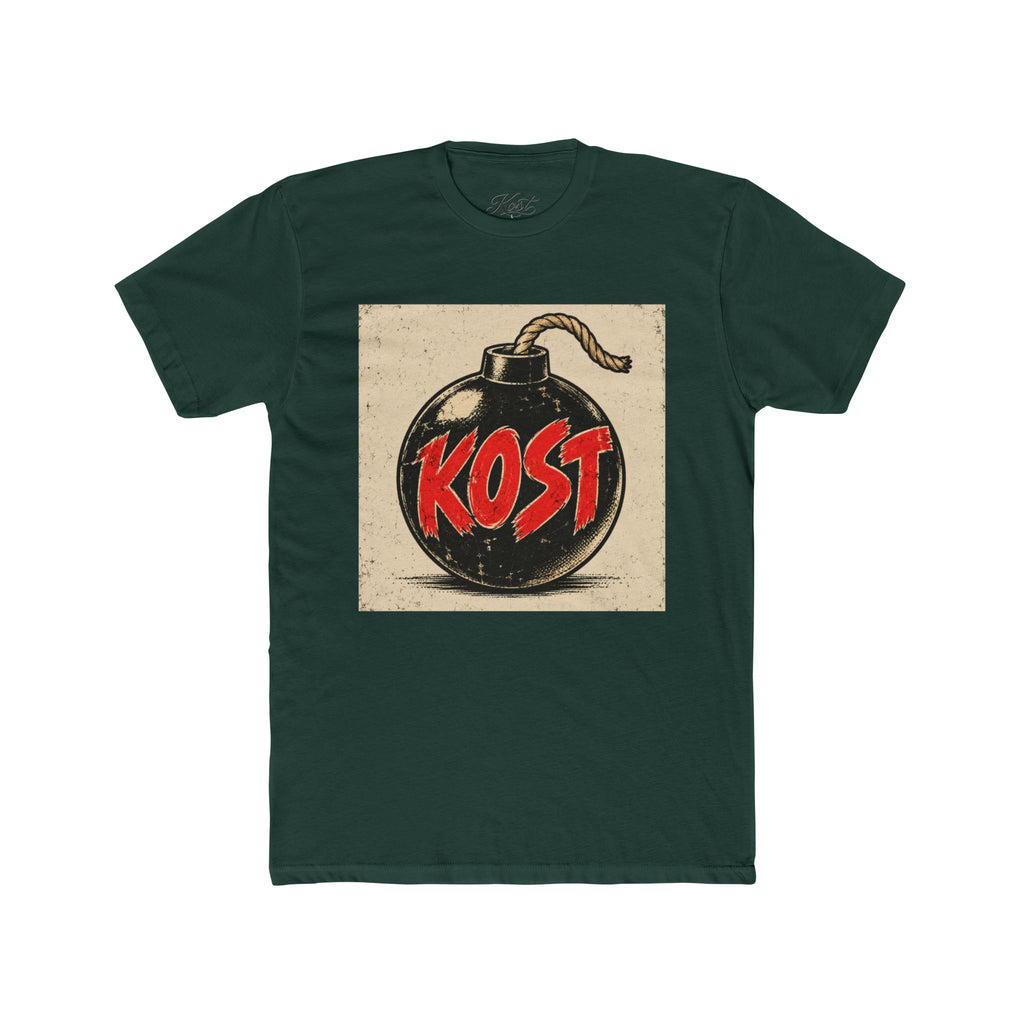 Bomb Graphic T‑Shirt — "KOST" Retro Punk Logo Tee