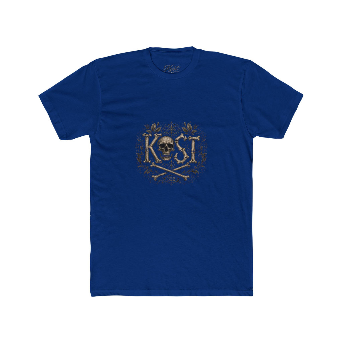 Skull & Crossbones Floral Crew Tee - KOST Vintage Graphic T-Shirt