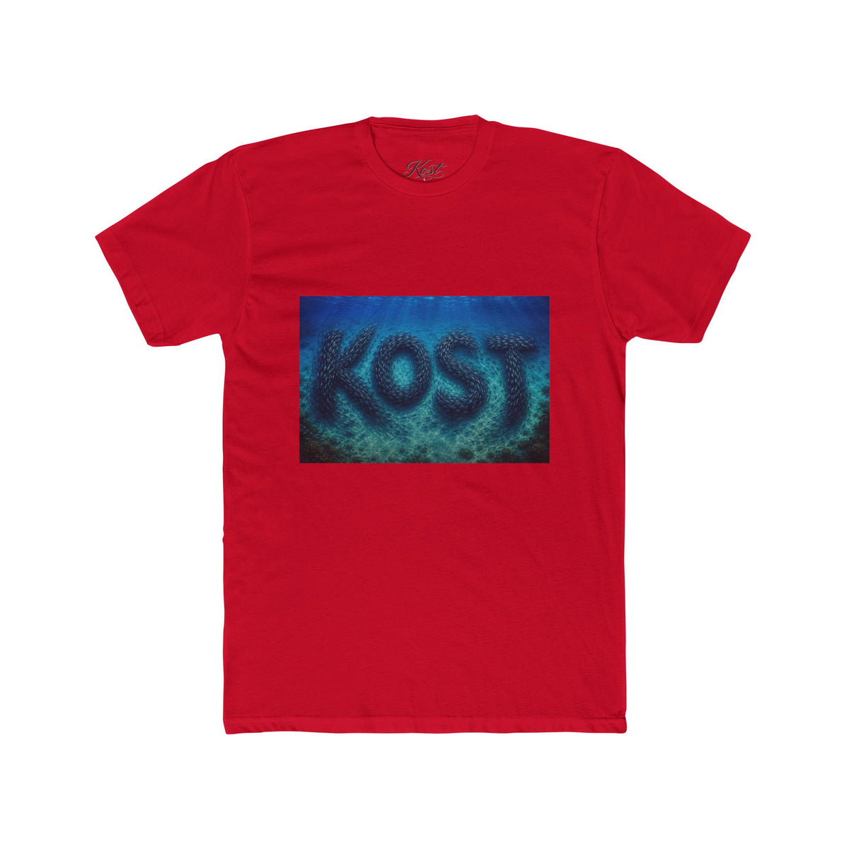 KOST Blue Abstract Graphic T-Shirt