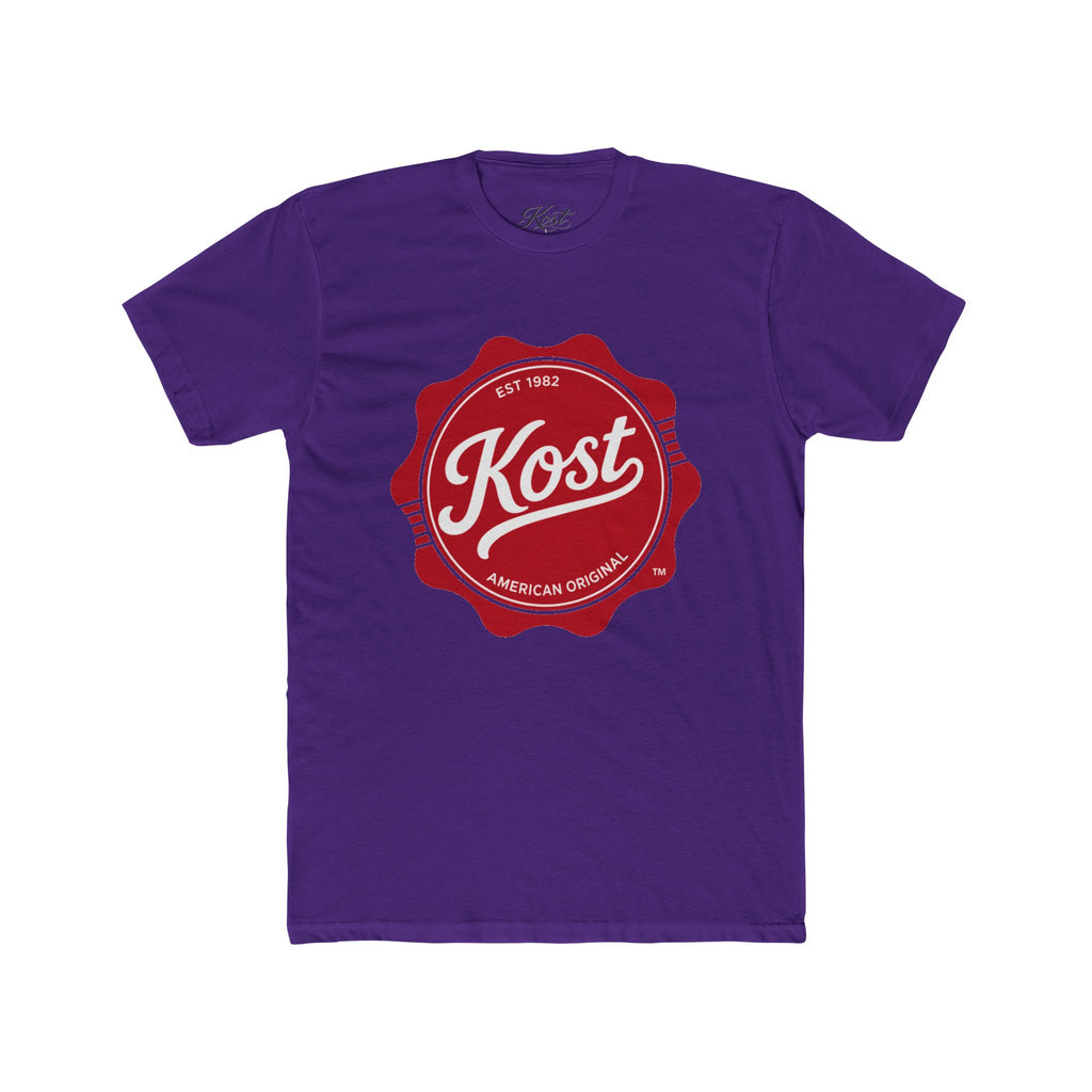 Kost Vintage Badge T‑Shirt — Retro Red Logo Crew Tee