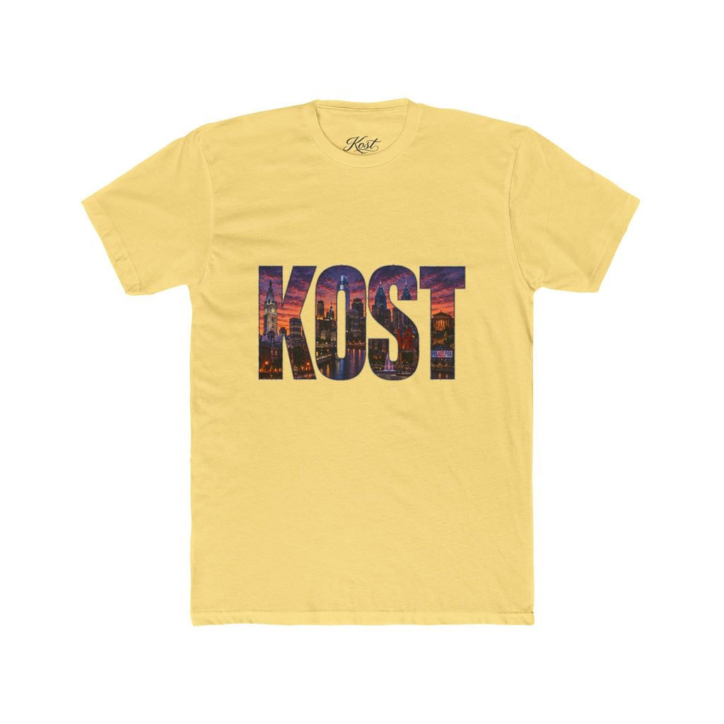 KOST Cityscape Graphic Tee — Urban Skyline Lettering Cotton T‑Shirt